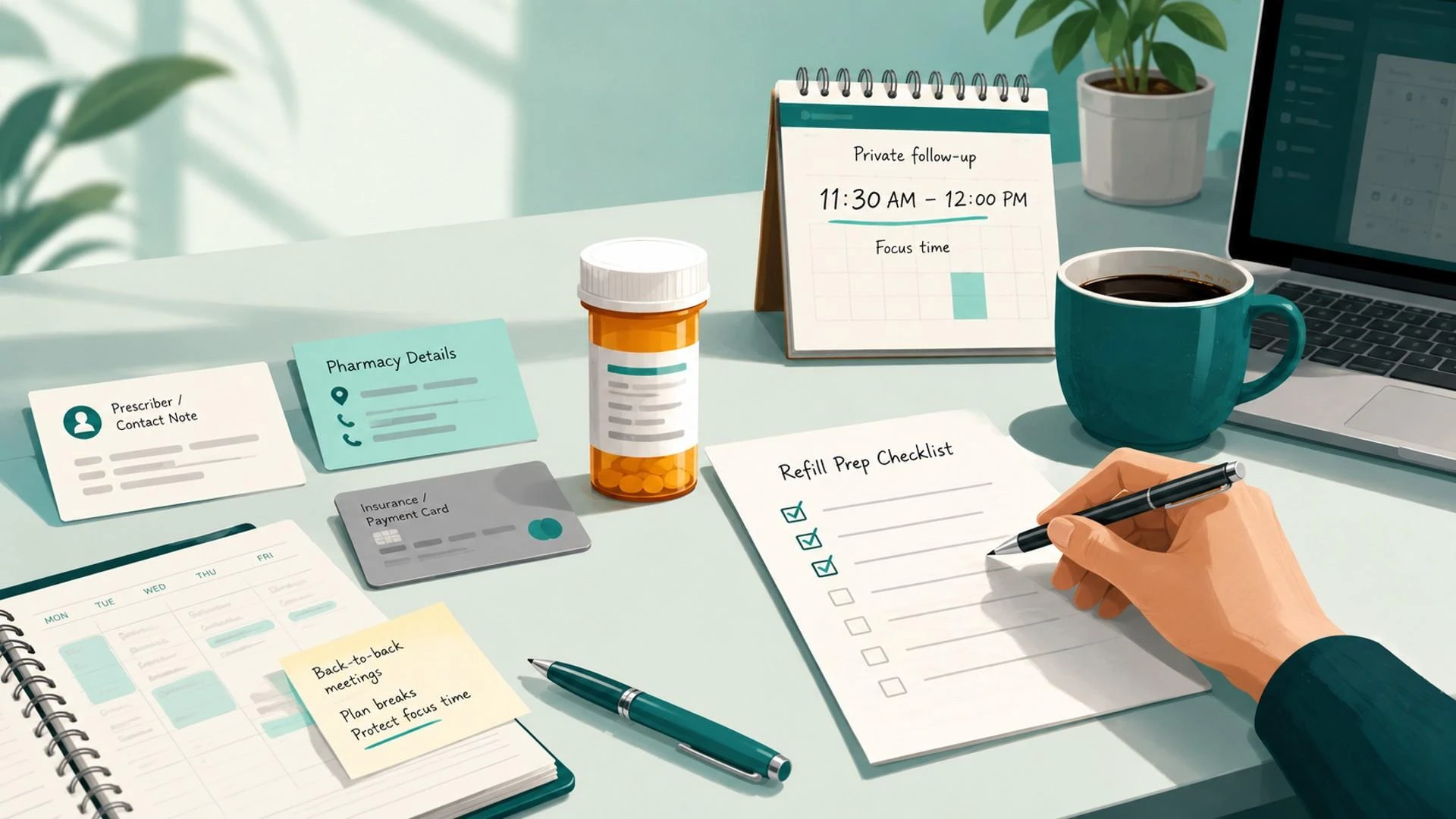 How Busy Professionals Can Prepare for an Online Prescription Refill During a Workday