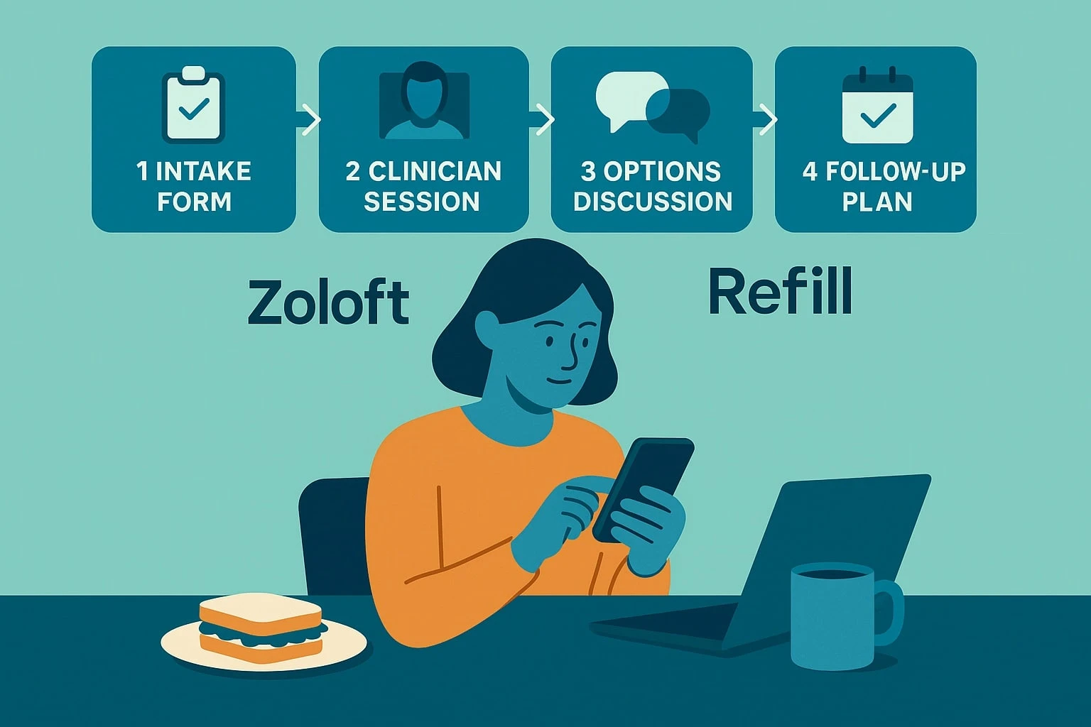 Online Zoloft Prescription Help for Busy Professionals Who Are Tired of Waiting Rooms